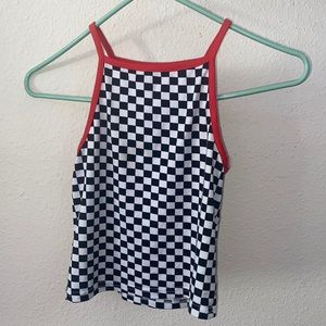 Halter checkered Top